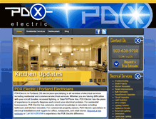 Tablet Screenshot of pdxelectric.com